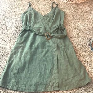 LA hearts green mini dress (PacSun)